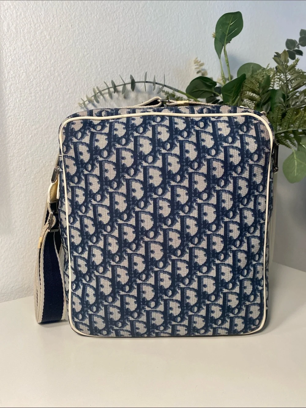 Vintage Christian Dior John Galliano Oblique Trotter Number 1 Messenger Bag - Picture 7 of 17